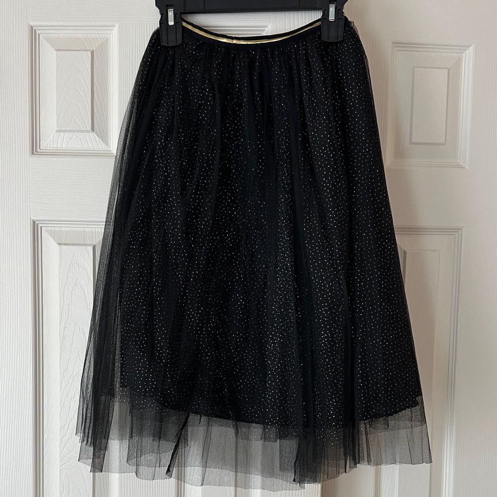 Elegant Black Tulle Skirt